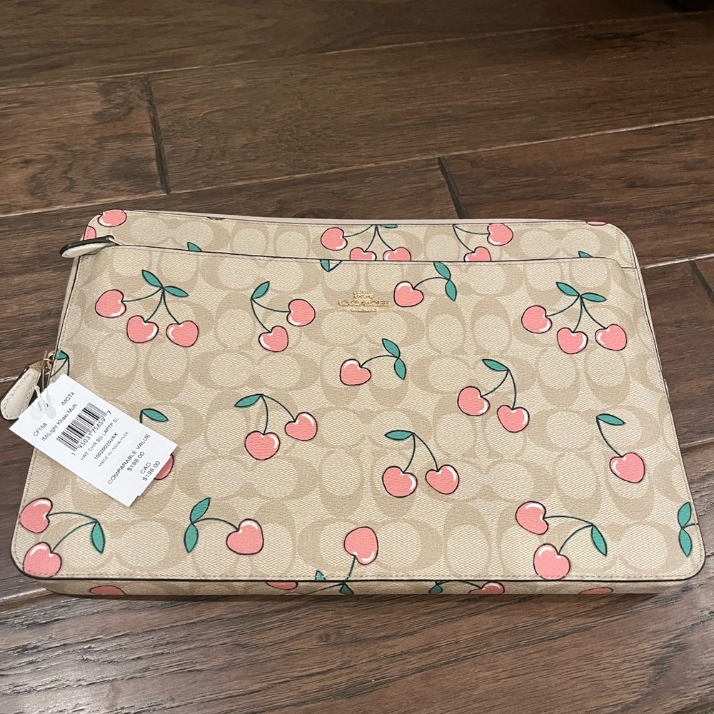 Coach Cherries Laptop Case